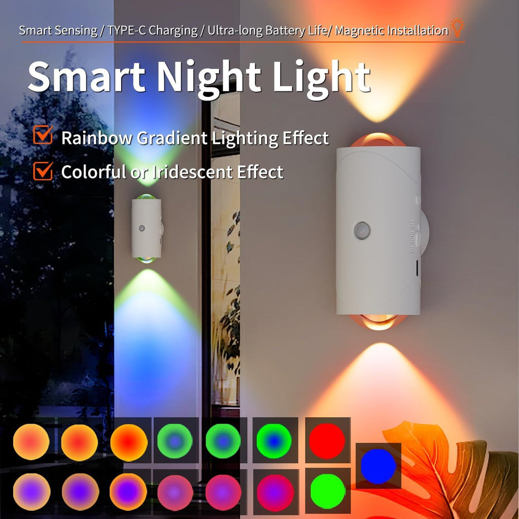 Uvrelle GlowSense — Rechargeable Motion Sensor Wall Light